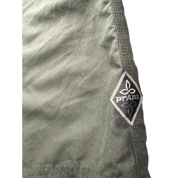 Prana Breathe Shorts Mens Sz L Green Logo Activewear Unlined‎ | G1 - Picture 2 of 6